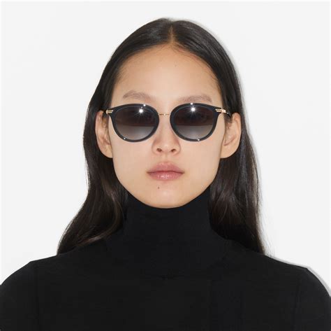 burberry sunglasses black and gold|burberry sunglasses women black.